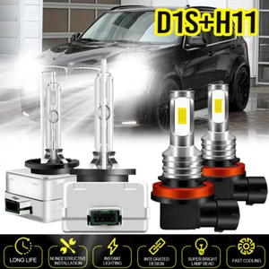 For BMW X5 2007 - 2017 D1S+H11 Headlight HID High/Low Beam + LED Fog Light Bulbs - Picture 1 of 16