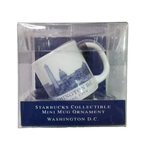 Starbucks Architect Series Washington DC Mini Mug Christmas Ornament RARE 2006 - Picture 1 of 4