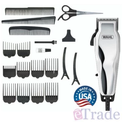 WAHL USA Made Comfort Grip Haircutting Hair Cut Clipper Trimmer Cut Kit 22 Piece - image 1 of 2
