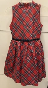 American Girl Truly Me Red and Black Plaid Christmas Dress for Girls size 12 - Picture 1 of 7