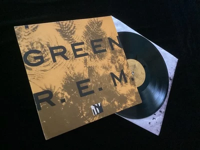 R.E.M. ‎– Green - Original European Vinyl LP & Printed Inner - Ex - Image 1 of 4