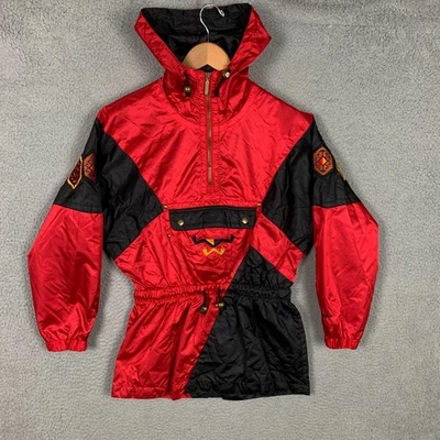 Vintage Snuggler Kaelin Ski Jacket Womens 4 Red Southwestern Retro 80s 90s VTG - Image 1 of 4