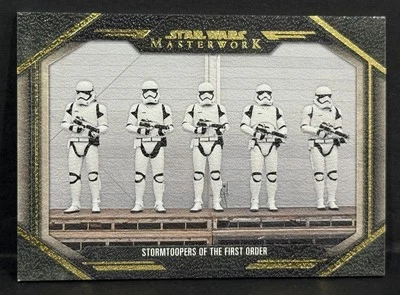 2024 Masterwork Star Wars #BTS-2 Stormtrooper Of The First Order Canvas /25 - Image 1 of 4