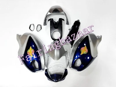Fit for Ducati Monster 696 796 1100 Dark Blue Silver ABS Injection Fairing Kit - Image 1 of 4