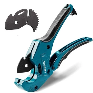 PVC Cutter 1-5/8", PVC Pipe Cutter, Ratcheting PVC Cutter with Replacement Bl... - Picture 1 of 6