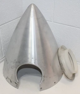 Cessna? Spinner 3 Blade Aluminum Replacement Nose Cone no model #, SEE PHOTOS! - Picture 1 of 23