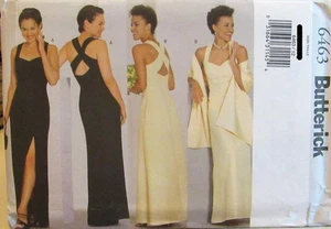 Butterick 6463 Sexy Evening Dress Prom Gown Womens 6-8-10 Pattern A-line or Slim - Picture 1 of 2
