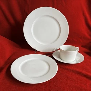 Limoges France Raynard Ceralene Full Set Of 5 White. Extra Pieces Except Dinner - Picture 1 of 9