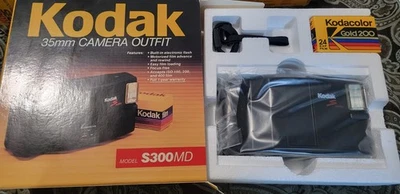 Kodak S300 MD S Series 35MM Film Camera Point & Shoot Black New Old Stock - Image 1 of 3