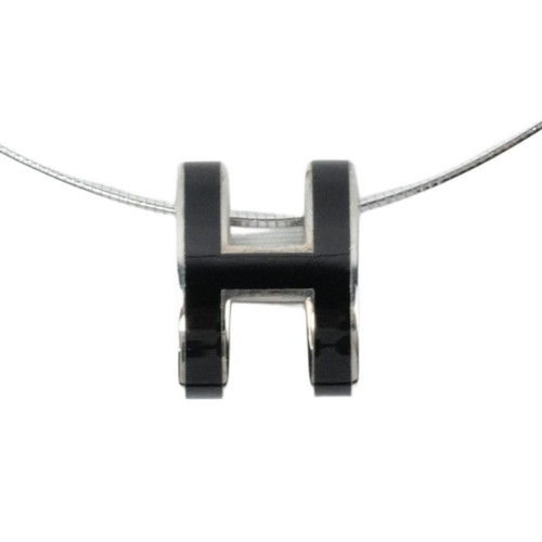 HERMÈS Collana Hermes Pop Ash usata vintage argento nero