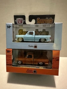 M2 Machines Squarebody Syndicate 1977 & 1978 GMC Sierra Grande 15 Pickup Set - Picture 1 of 7