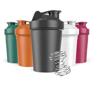 5 Pack Protein Shaker Bottles Mixer 20oz Cups Sport Tumbler - Picture 1 of 8