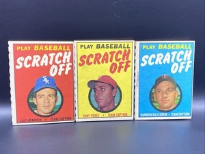 1970 Topps Baseball Scratch Off Lot - 3 Different Stars HOF Perez Killebrew LOOK - Picture 1 of 3