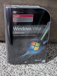MS Windows Vista Ultimate Upgrade 32 & 64 Bit Genuine Retail Version 2-Discs-B1A - Picture 1 of 7