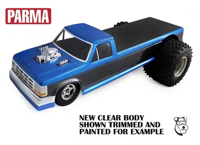 #10336 - 1/10 PARMA Ford PULLING TRUCK CLEAR RC Body Vintage Puller - Image 1 of 3