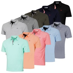 Calvin Klein Mens 2025 Prep Campus Oxford Pique Golf Polo Shirt - Picture 1 of 41