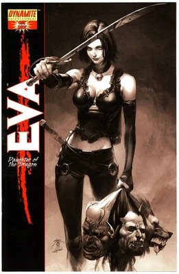 Eva: Daughter of the Dragon (2007) #1C NM 9.4 Black and White Variant - Image 1 of 2