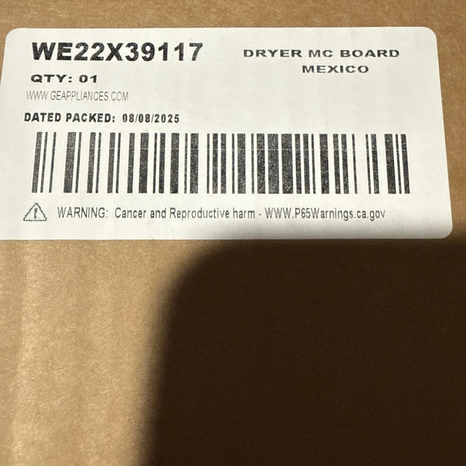 Ge Dryer Mc Board caja abierta We22x39117 - Imagen 1 de 1