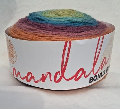 Mandala Bonus Bundle Lion Brand Yarns Sz3 10.5 oz Cake SASQUATCH  - Image 1 of 4