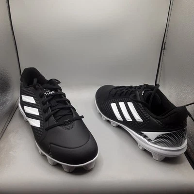 Adidas Women's Pure Hustle 2 MD Softball Shoes Cleats 10.5 Black White - Image 1 of 4