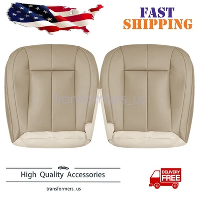 New For Jeep Grand Cherokee 1999-2004 Both Side Bottom Seat Cover Leather Tan - Image 1 of 4