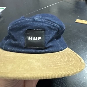 Huf Mütze Kappe Erwachsene blau Chambray maßgeschneidert Kopfbedeckung hergestellt in den USA Freizeit - Bild 1 von 5