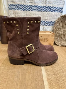 INC International Concepts Women Henry Nutmeg Brown Boots Women Size 10 M - Picture 1 of 7