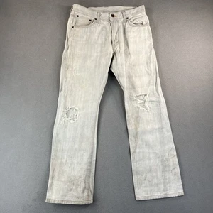 Pantalones de mezclilla Edwin para hombre 31x28 ribete desgastado aplastado destruido etiquetas lecturas 31x34 S1 - Imagen 1 de 20