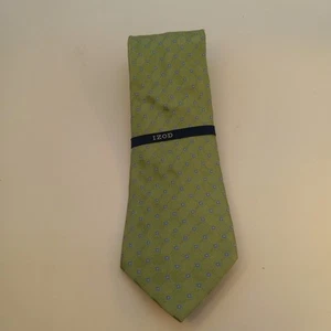IZOD - Corbata para el cuello para hombre - Cuadrados azules y blancos verde azulado - - Imagen 1 de 4