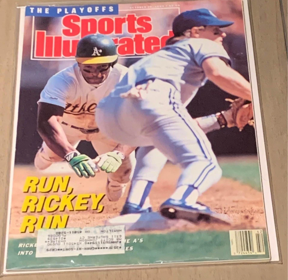 Rickey Henderson Oakland Athletics - Sports Illustrated - October 16, 1989 - Image 1 of 1
