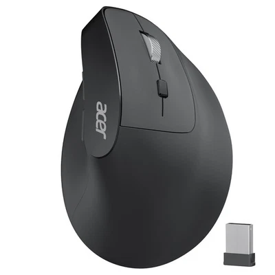 acer Ergonomic Mouse Wireless, Adjustable DPI Vertical Mouse 1000/1200/1600 w... - Image 1 of 4