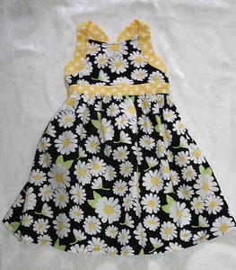 Gymboree LADY DAISY Easter Black Yellow White Sun Dress NWT 6 9 - Picture 1 of 4