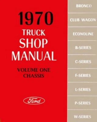 1970 Ford Truck Bronco Econoline Shop Service Repair Manual Engine Drivetrain - Image 1 of 4