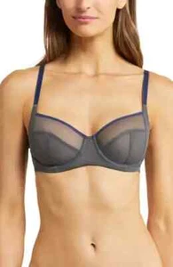 Dkny Womens Size 34B Blue Pure Lace Unlined Underwire Bra NEW - Picture 1 of 1