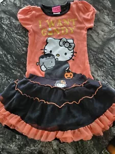 🎃 Traje de Halloween de Hello Kitty - Top y Falda 🎃 Juvenil Talla 5 - Imagen 1 de 8