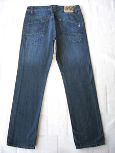 Volcom Mens Nova Modern Straight Jeans Sz 33 X 31 Dark Blue 100% Cotton - Picture 1 of 11