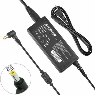 AC Adapter Charger For Gateway NE52209u NE72206u NE72207u NE72208u Power Cord - Image 1 of 4