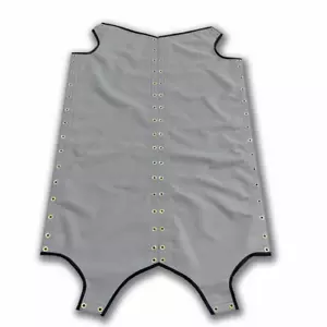 Juego de trampolines Hobie 17 con cordones Textilene 90 malla gris oscuro + líneas de cordones - Imagen 1 de 3