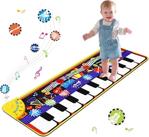 Musical Piano Mat for Toddlers 28 Music Sounds Floor Piano Keyboard Dance - Picture 1 of 11