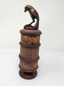 Caja contenedor Lombok águila tallada artesanal indonesia/balinesa - Imagen 1 de 5