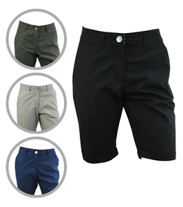 Womens Casual Chino Shorts Turn Up Plus Size 6 to 28 Ladies - Picture 1 of 53