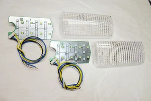 Maserati Bora LED Front Signal Lights and Clear front light lenses Set 1973-1978 - Picture 1 of 6