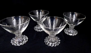 JUEGO DE 4 copas imperiales cóctel champán postre Sherbert Candlewick Boopie - Imagen 1 de 5