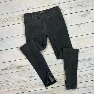 Pantalones de esquí Vince talla 2 para mujer ajustados al tobillo cremallera gris denim elástico V0874-20452 Foto 1 de 4