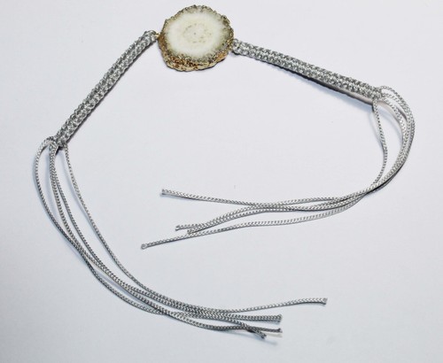 VALENTINO Top Braccialetto Gioielli Quarzo Solare Gemma Fatto a Mano Misura 8 Pollici