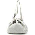 Christian Dior Cannage Leather Shoulder Bag White Used 240419N