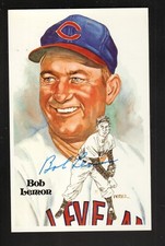 Bob Lemon Autograph--Cleveland Indians--1981 Perez-Steele Hall of Fame Postcard