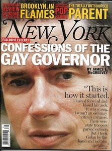 New York Magazine Confessions of a Gay Governor McGreevey September 23, 2006 - Picture 1 of 1