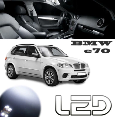 LED pour BMW E70 X5 20 Ampoules Habitacle plafonnier Coffre miroirs portes sols