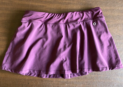 QUEENIEKE Women's Skirt Athletic Gym Skort Sports Tennis Maroon Size M Zipper • 20€